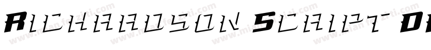 Richardson Script DE字体转换